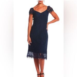 J. Peterman‎ Apology Free silk blend cap sleeve lace lined dress size 0